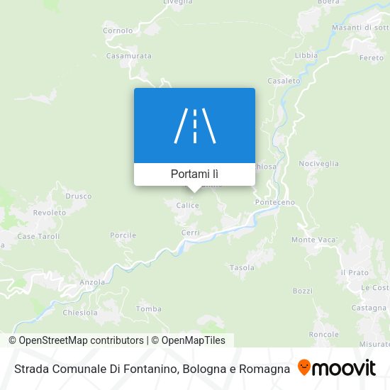 Mappa Strada Comunale Di Fontanino