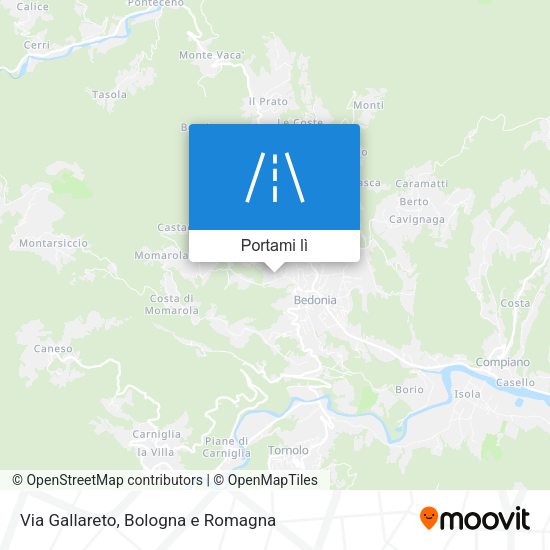 Mappa Via Gallareto