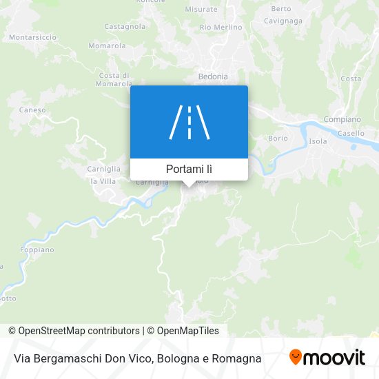 Mappa Via Bergamaschi Don Vico