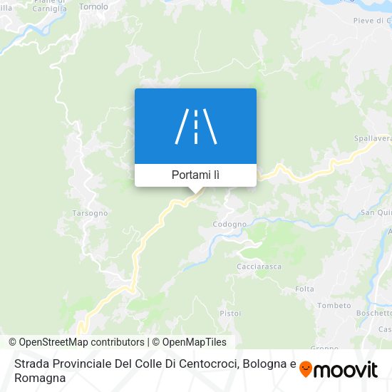 Mappa Strada Provinciale Del Colle Di Centocroci