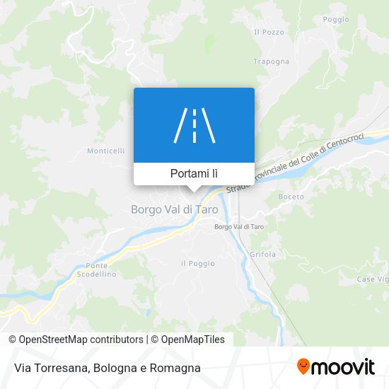 Mappa Via Torresana