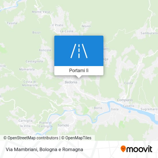Mappa Via Mambriani