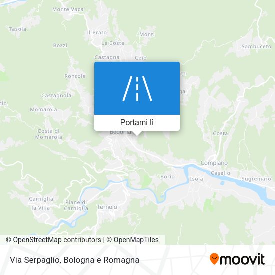 Mappa Via Serpaglio