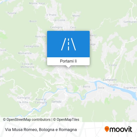 Mappa Via Musa Romeo