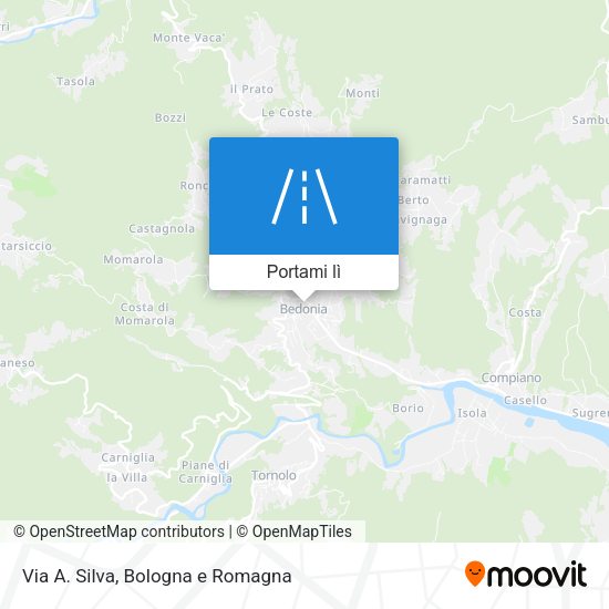 Mappa Via A. Silva