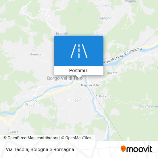 Mappa Via Tasola