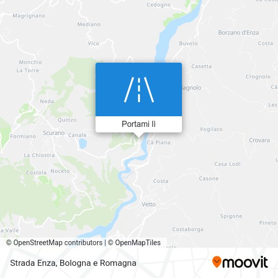 Mappa Strada Enza