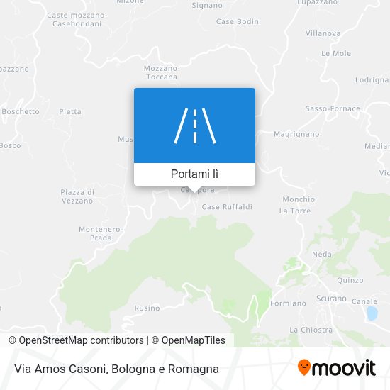 Mappa Via Amos Casoni