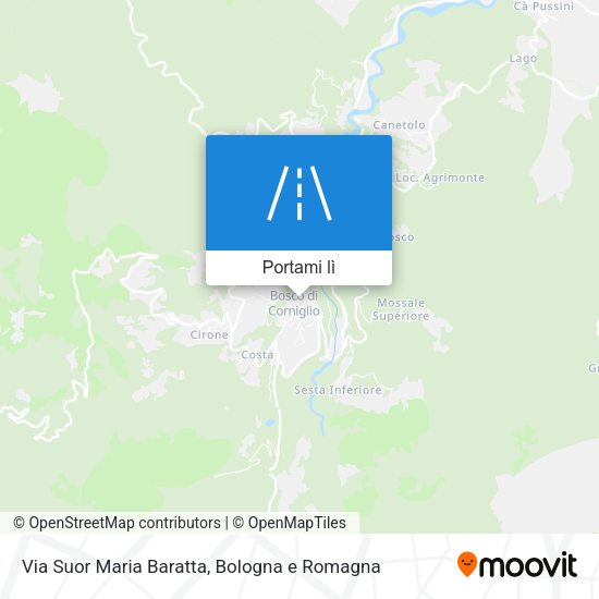 Mappa Via Suor Maria Baratta