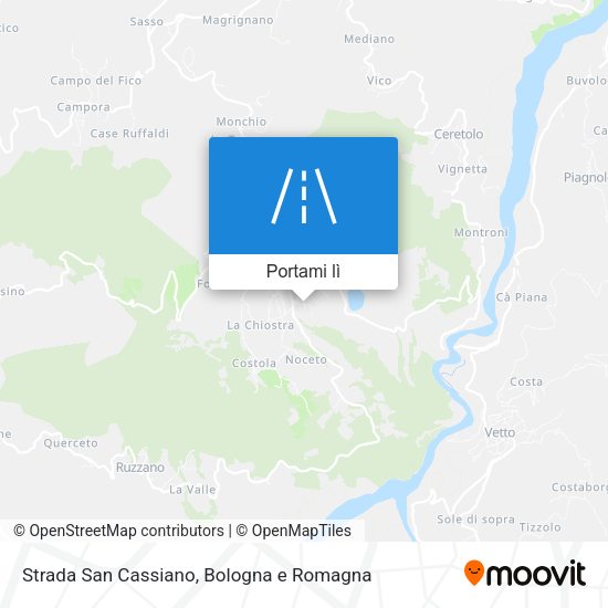 Mappa Strada San Cassiano