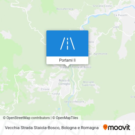 Mappa Vecchia Strada Staiola-Bosco