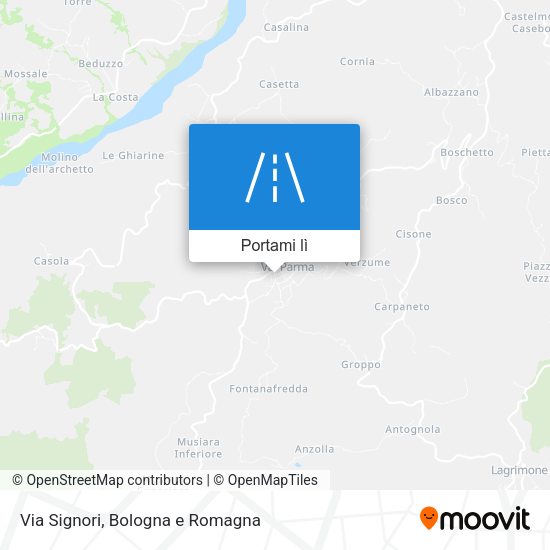 Mappa Via Signori