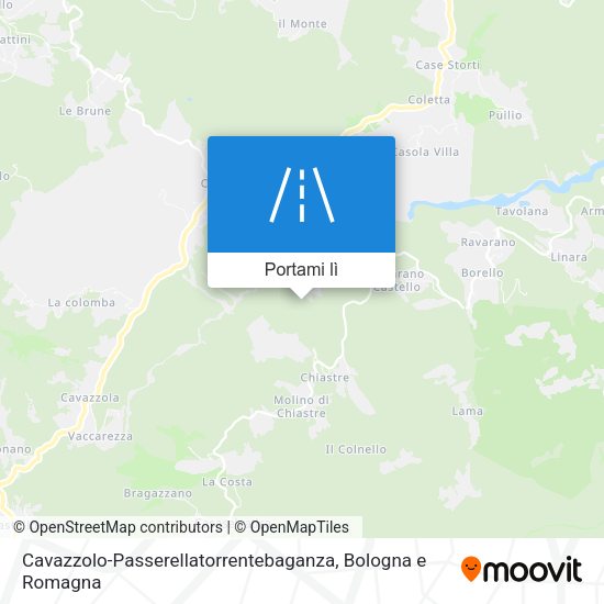 Mappa Cavazzolo-Passerellatorrentebaganza