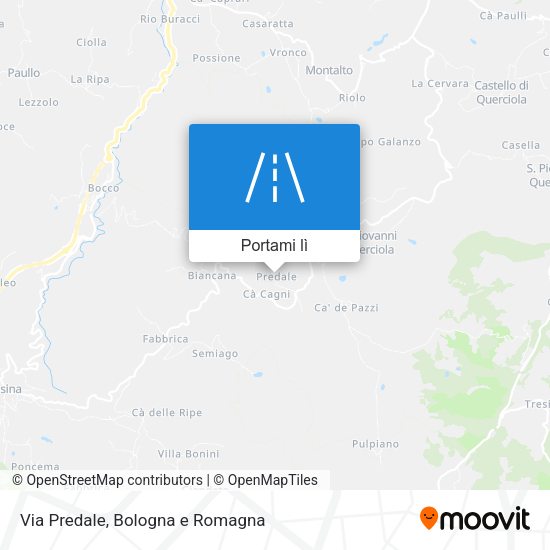 Mappa Via Predale
