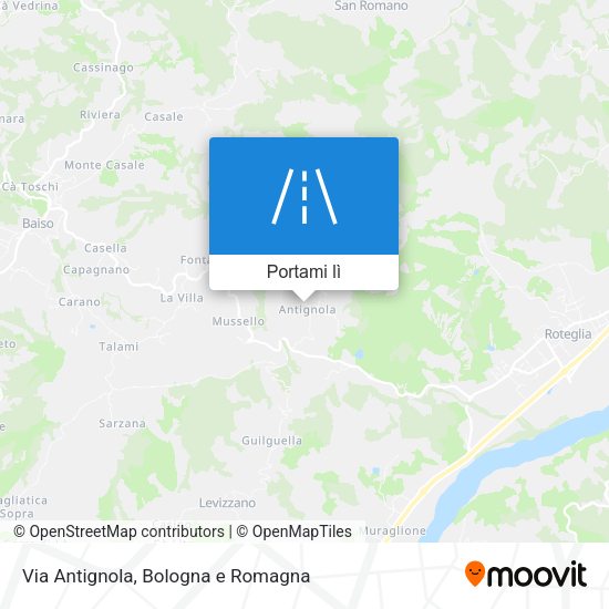 Mappa Via Antignola