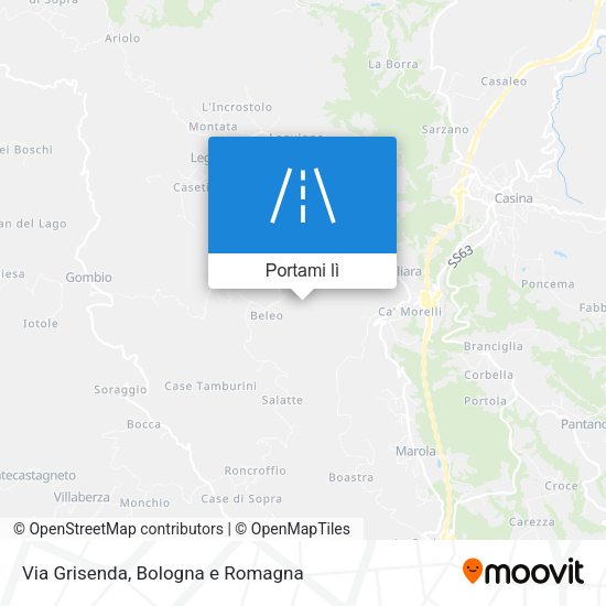 Mappa Via Grisenda