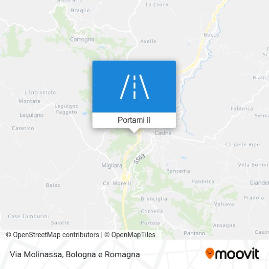 Mappa Via Molinassa
