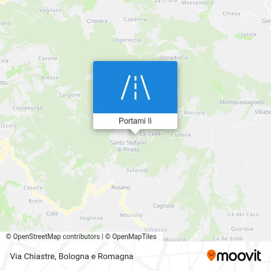 Mappa Via Chiastre