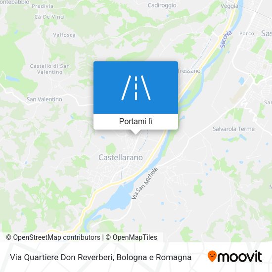 Mappa Via Quartiere Don Reverberi