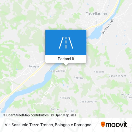 Mappa Via Sassuolo Terzo Tronco