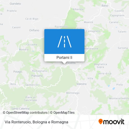 Mappa Via Ronteruolo