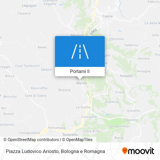 Mappa Piazza Ludovico Ariosto