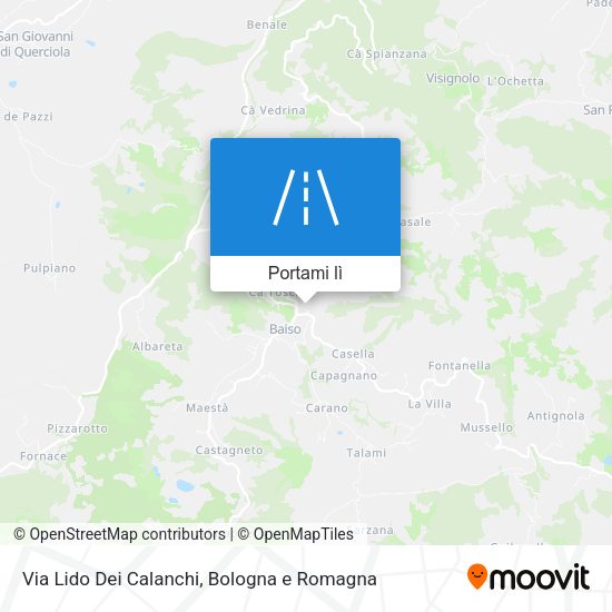 Mappa Via Lido Dei Calanchi