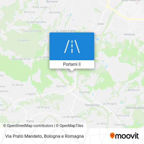 Mappa Via Prato Mandeto