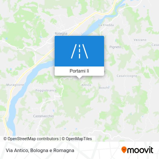 Mappa Via Antico