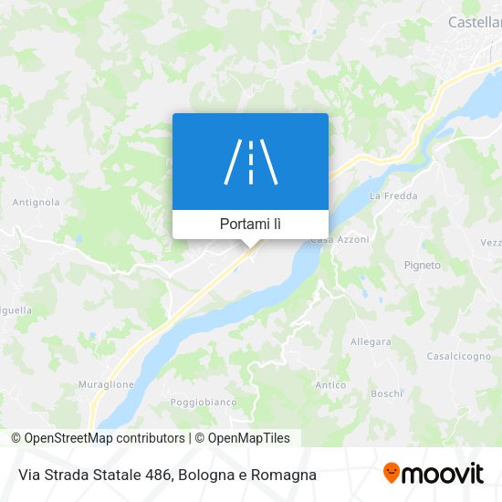 Mappa Via Strada Statale 486