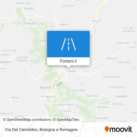 Mappa Via Del Carrobbio