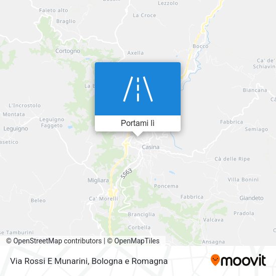 Mappa Via Rossi E Munarini