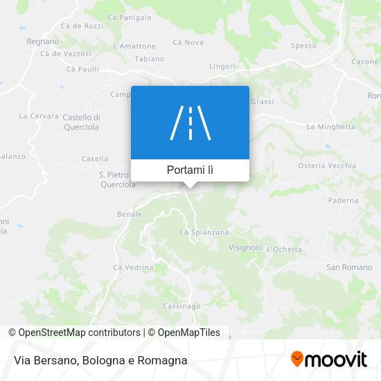 Mappa Via Bersano