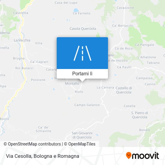 Mappa Via Cesolla