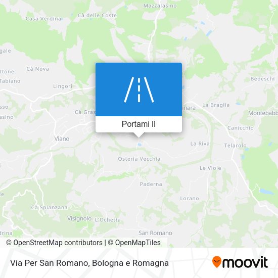 Mappa Via Per San Romano