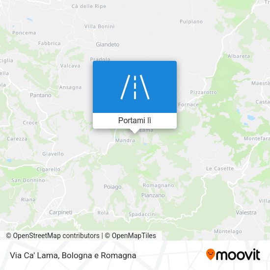 Mappa Via Ca' Lama