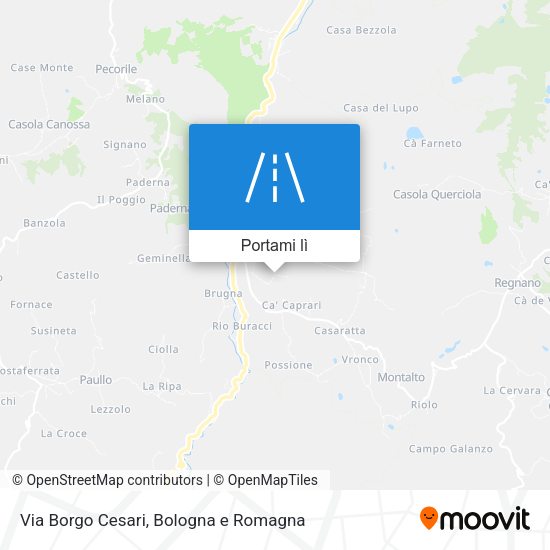 Mappa Via Borgo Cesari