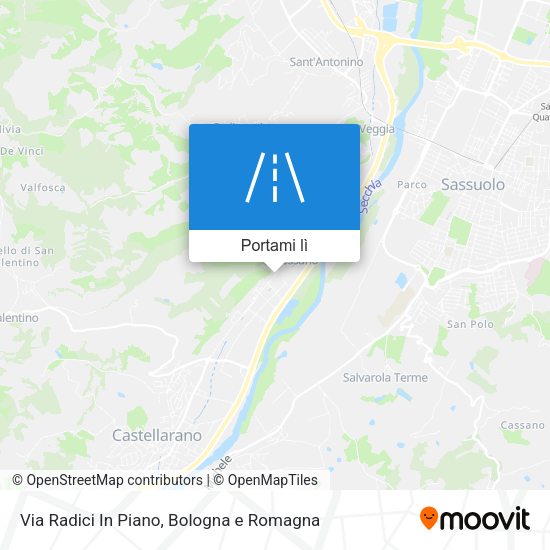 Mappa Via Radici In Piano
