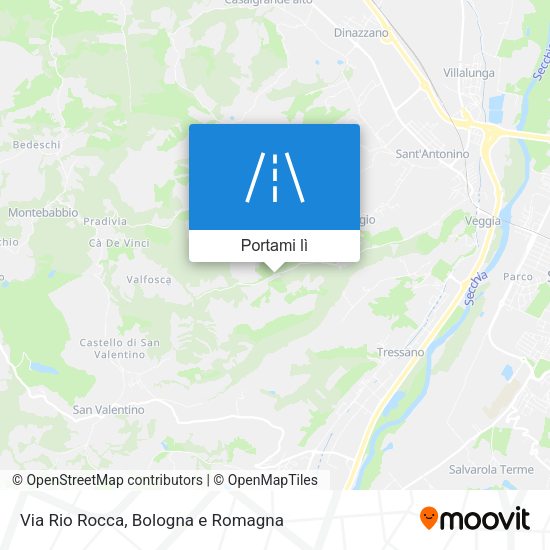 Mappa Via Rio Rocca