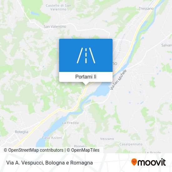 Mappa Via A. Vespucci