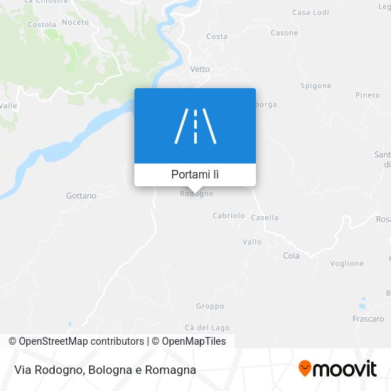 Mappa Via Rodogno