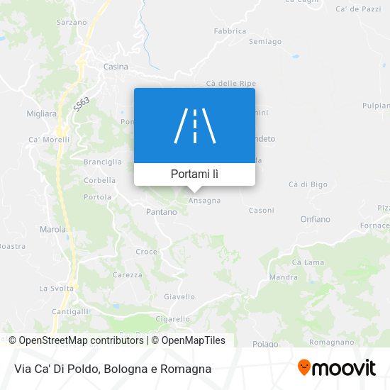 Mappa Via Ca' Di Poldo