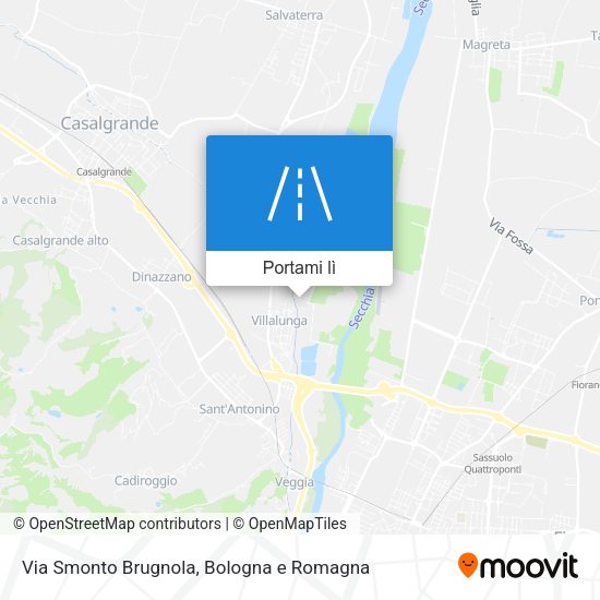 Mappa Via Smonto Brugnola