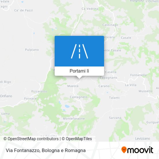 Mappa Via Fontanazzo