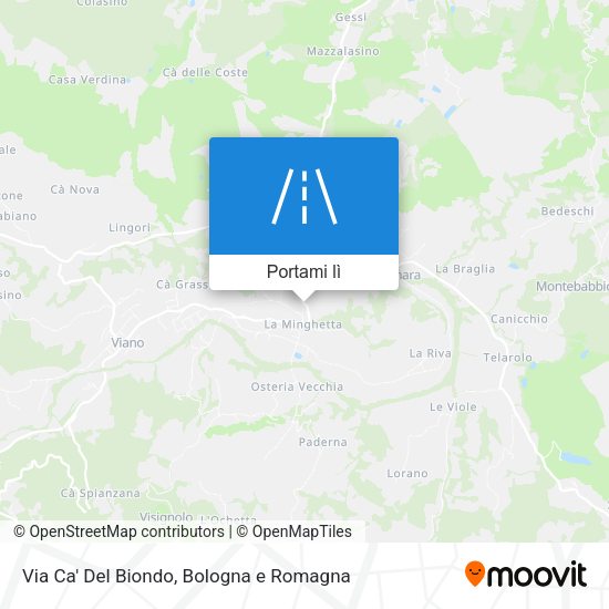 Mappa Via Ca' Del Biondo