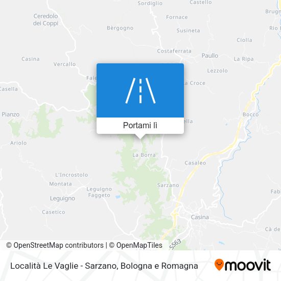 Mappa Località Le Vaglie - Sarzano