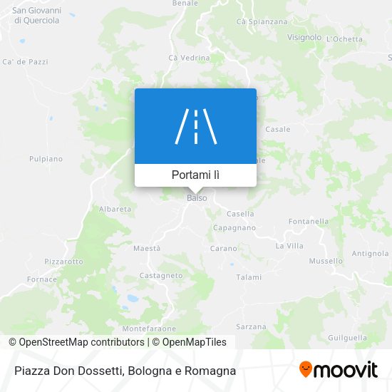 Mappa Piazza Don Dossetti