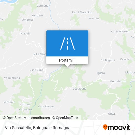Mappa Via Sassatello
