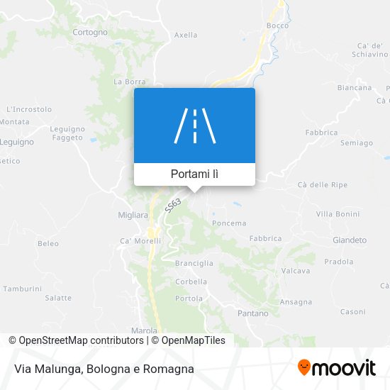 Mappa Via Malunga