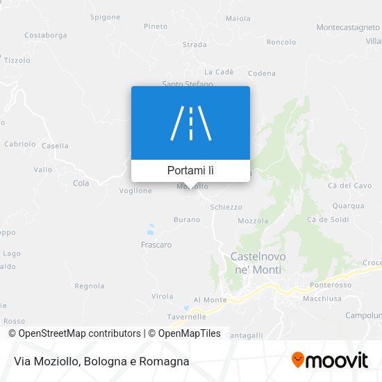 Mappa Via Moziollo